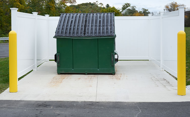 Clean Dumpster Pad